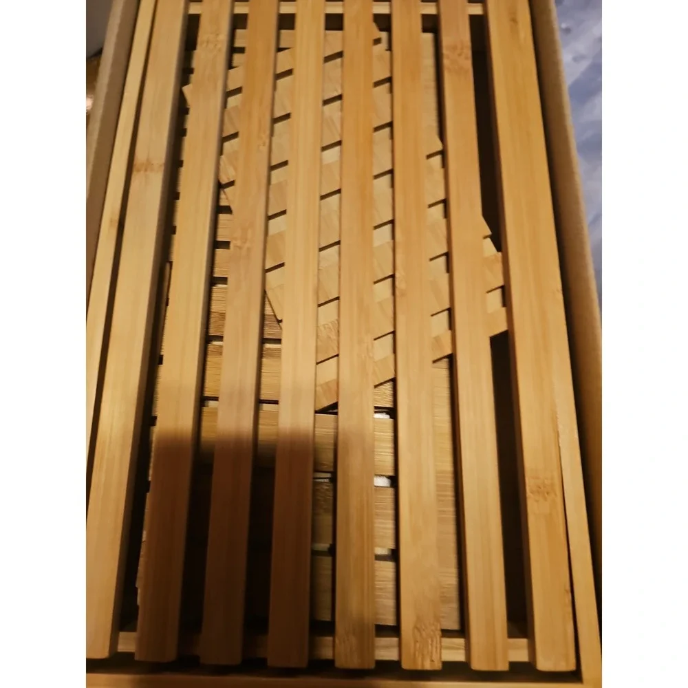 Kitchen Naturals Premium Bamboo Foldable Bread Slicer New in Box